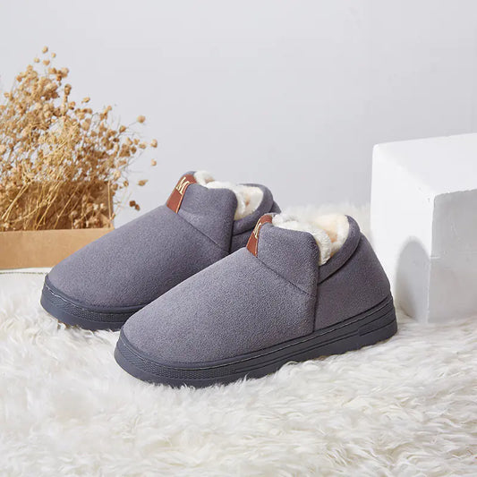 Furry Slides for Women - Warm Indoor Slippers
