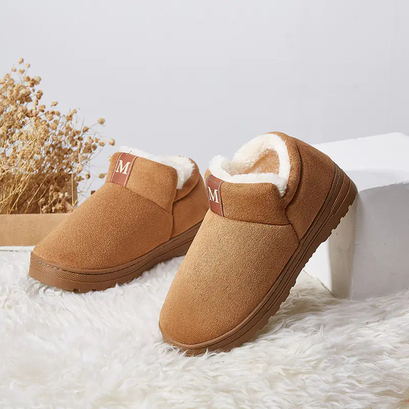 Furry Slides for Women - Warm Indoor Slippers